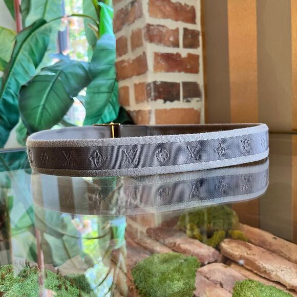 LOUIS VUITTON LV Cut Monogram Canvas Belt SZ90/36(8US) - Picture 2 of 11